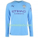 Camisolas de Futebol Manchester City Equipamento Principal 2019/20 Manga Comprida